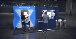 10x20 Inline booth design by Reaction Space